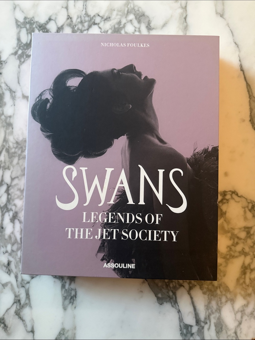 Assouline Swans Legends of the Jet Society - Lavender Cover